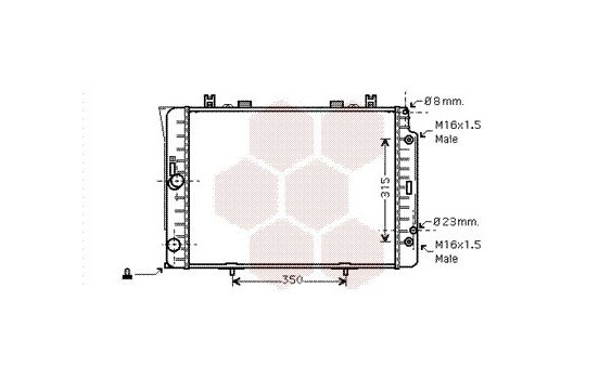 Radiateur, refroidissement du moteur 30002151 International Radiators, Image 2