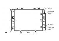 Radiateur, refroidissement du moteur 30002151 International Radiators