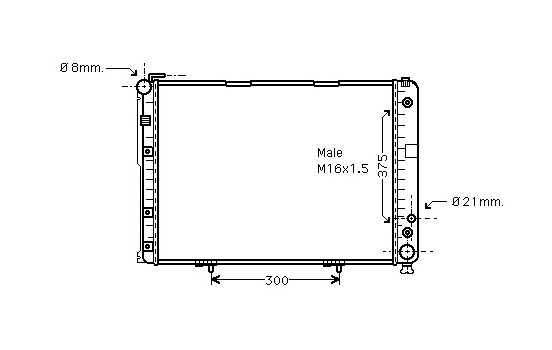 Radiateur, refroidissement du moteur 30002177 International Radiators
