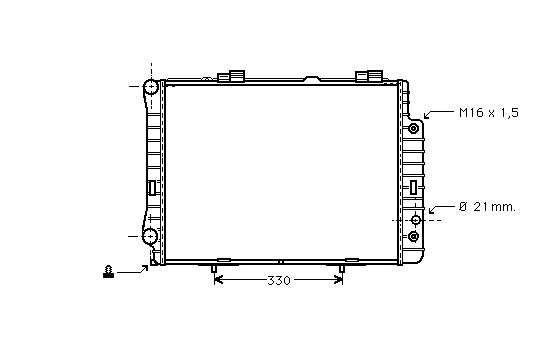 Radiateur, refroidissement du moteur 30002190 International Radiators