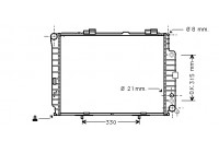 Radiateur, refroidissement du moteur 30002228 International Radiators