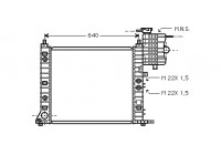 Radiateur, refroidissement du moteur 30002243 International Radiators