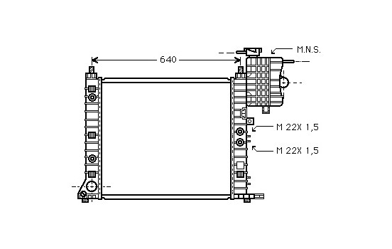 Radiateur, refroidissement du moteur 30002243 International Radiators
