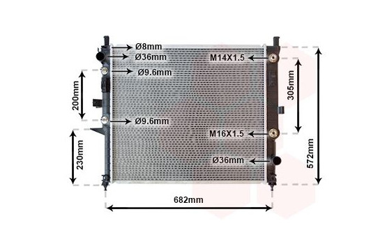 Radiateur, refroidissement du moteur 30002271 International Radiators, Image 2