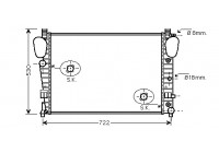 Radiateur, refroidissement du moteur 30002309 International Radiators