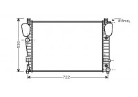 Radiateur, refroidissement du moteur 30002311 International Radiators