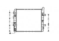 Radiateur, refroidissement du moteur 30002319 International Radiators