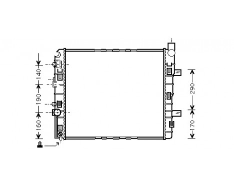 Radiateur, refroidissement du moteur 30002319 International Radiators