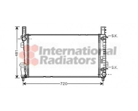 Radiateur, refroidissement du moteur 30002365 International Radiators