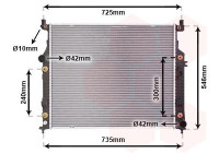 Radiateur, refroidissement du moteur 30002436 International Radiators