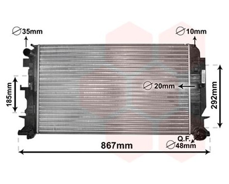 Radiateur, refroidissement du moteur 30002444 International Radiators