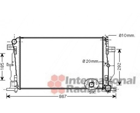 Radiateur, refroidissement du moteur 30002444 International Radiators, Image 2