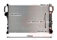 Radiateur, refroidissement du moteur 30002447 International Radiators