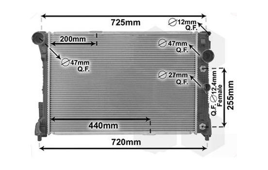 Radiateur, refroidissement du moteur 30002452 International Radiators