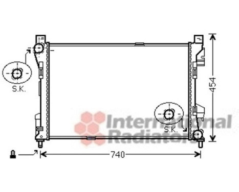 Radiateur, refroidissement du moteur 30002463 International Radiators