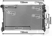 Radiateur, refroidissement du moteur 30002491 International Radiators