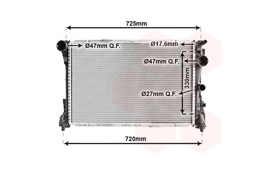 Radiateur, refroidissement du moteur 30002575 International Radiators