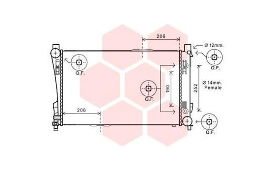 Radiateur, refroidissement du moteur 30002589 International Radiators