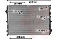 Radiateur, refroidissement du moteur 30002667 International Radiators
