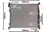 Radiateur, refroidissement du moteur 30012704 International Radiators