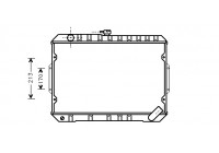 Radiateur, refroidissement du moteur 32002027 International Radiators