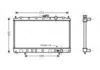 Radiateur, refroidissement du moteur 32002080 International Radiators