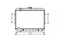 Radiateur, refroidissement du moteur 32002089 International Radiators