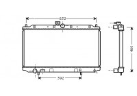 Radiateur, refroidissement du moteur 32002111 International Radiators