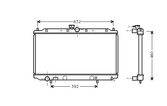 Radiateur, refroidissement du moteur 32002111 International Radiators