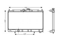 Radiateur, refroidissement du moteur 32002122 International Radiators