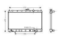 Radiateur, refroidissement du moteur 32002127 International Radiators