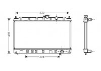 Radiateur, refroidissement du moteur 32002131 International Radiators