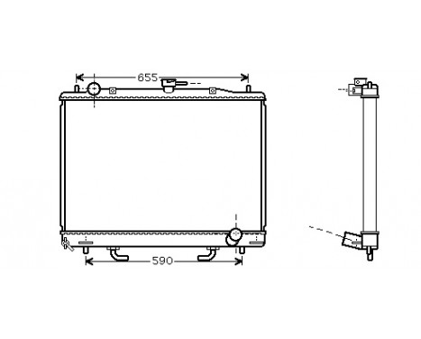 Radiateur, refroidissement du moteur 32002163 International Radiators