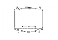 Radiateur, refroidissement du moteur 32002170 International Radiators