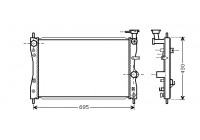 Radiateur, refroidissement du moteur 32002172 International Radiators