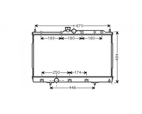 Radiateur, refroidissement du moteur 32002183 International Radiators