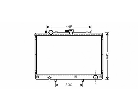 Radiateur, refroidissement du moteur 32002188 International Radiators