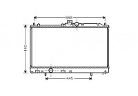 Radiateur, refroidissement du moteur 32002195 International Radiators