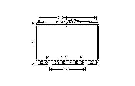 Radiateur, refroidissement du moteur 32002200 International Radiators