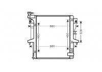 Radiateur, refroidissement du moteur 32002202 International Radiators