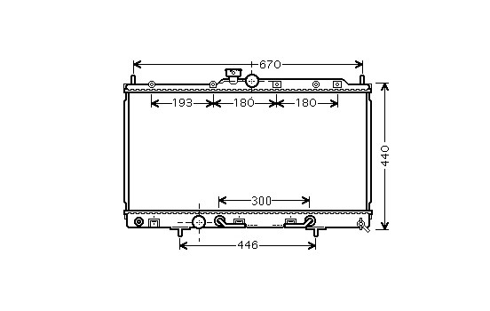 Radiateur, refroidissement du moteur 32002214 International Radiators