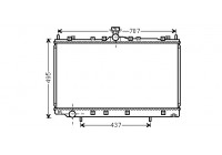 Radiateur, refroidissement du moteur 32002215 International Radiators