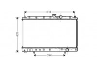 Radiateur, refroidissement du moteur 32002237 International Radiators