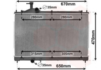 Radiateur, refroidissement du moteur 32002256 International Radiators