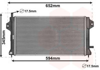 Radiateur, refroidissement du moteur 32012701 International Radiators