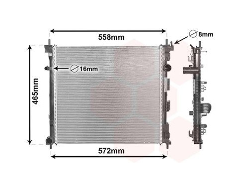 Radiateur, refroidissement du moteur 33002425 International Radiators
