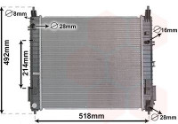 Radiateur, refroidissement du moteur 33012710 International Radiators