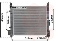 Radiateur, refroidissement du moteur 33012711 International Radiators