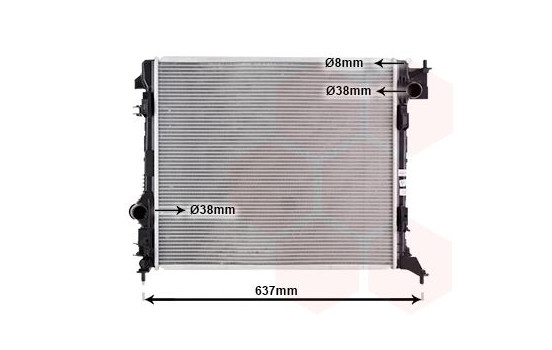 Radiateur, refroidissement du moteur 33012734 International Radiators