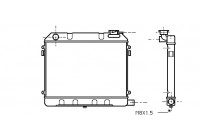 Radiateur, refroidissement du moteur 37002012 International Radiators